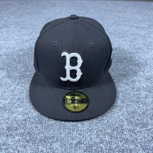 New Era 59FIFTY Boston Red Sox Cooperstown Collection Fitted Hat Size 6 7/8 NWT